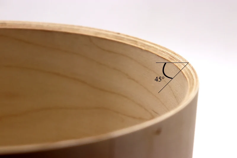 

10*8 inch birch wood drum body with 45 degree bearing edge (10inch diameter)