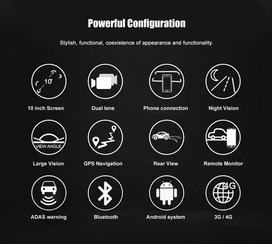 ANSTAR 786W 10 ''сенсорный экран видеорегистратор Android 4G ADAS gps Автомобильный видеорегистратор двойной объектив запись камера заднего вида 1080P FHD Автомобильный видеорегистратор зеркало
