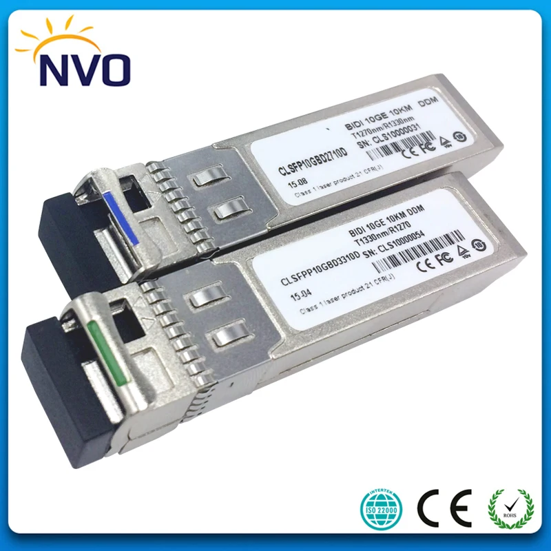 Бесплатная доставка 10 ГБ/сек. BIDI SFP + км волоконно-оптический приемопередатчик 10G LR