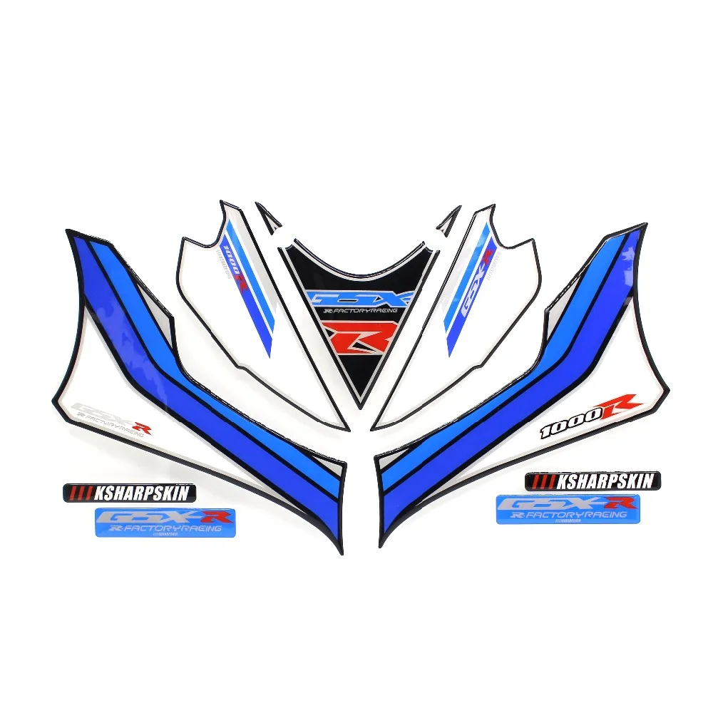 Для SUZUKI GSXR1000R GSXR1000 R GSXR 1000R мотоцикл 3D Стикеры передний обтекатель мотором