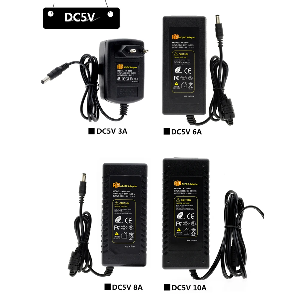 DC5V 12V 24V светодиодный Питание AC100-240V адаптер конвертер Зарядное устройство 1A 2A 3A 5A 6A 8A 10A трансформаторы для Светодиодные ленты