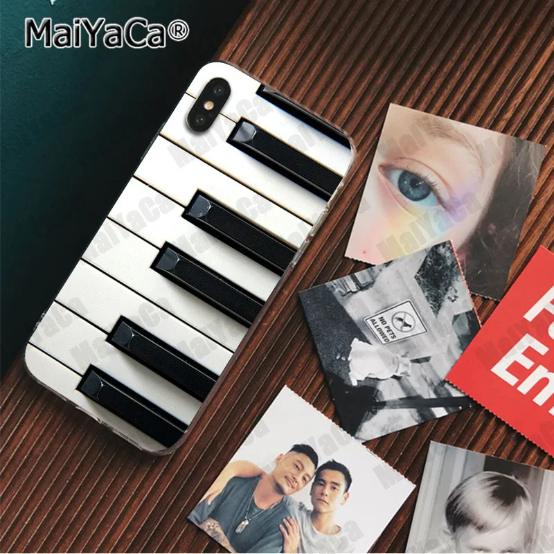 Музыкальный Чехол MaiYaCa для Apple iphone 11 pro 8 7 66S Plus X XS MAX чехол телефона с клавиатурой