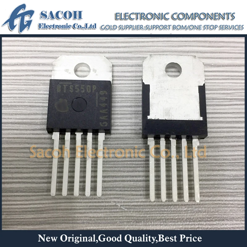 New Original 2PCS/Lot BTS555 E3146 or BTS550P TO-218-5 Smart High Side Current PROFET | Электроника