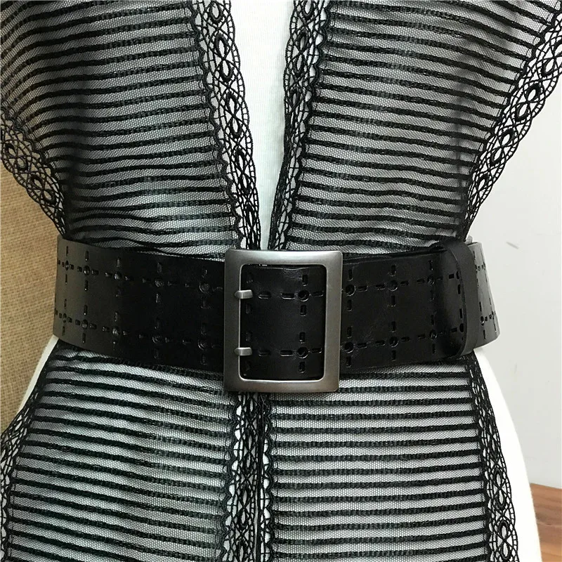 Genuine Leather Cutout Women Belt Corset Belt Wide Belts Cummerbunds For Women Ceinture Femme Ladies Leather belt Female BTW0064
