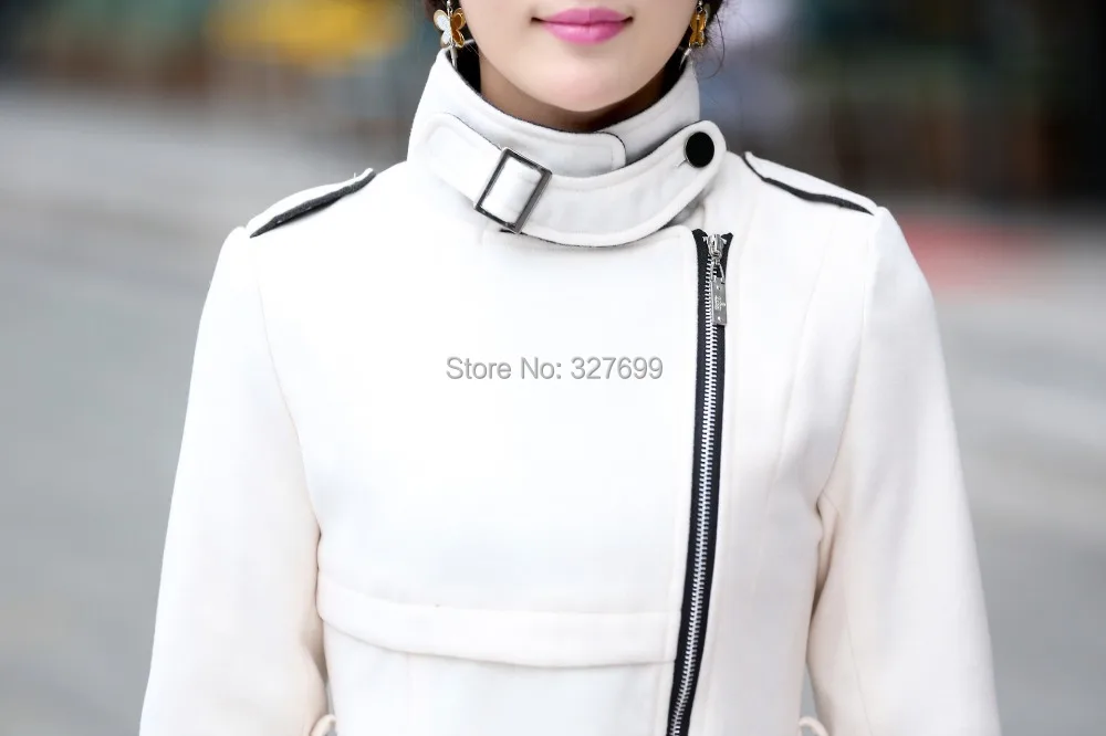 Зимняя плотная верхняя одежда куртки женская тонкое длинное пальто на молнии