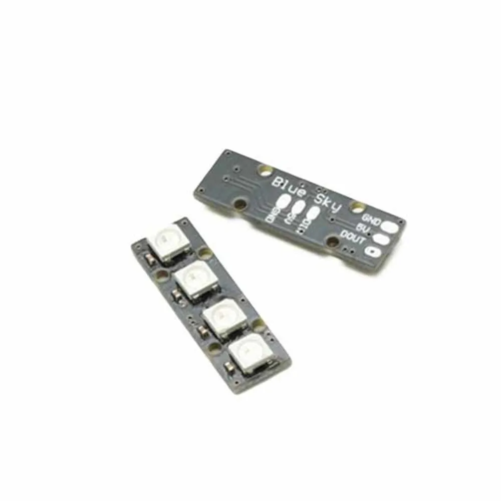 Портативная супер мини светодиодная лента с 4 WS2812B RG85050 цветная лампа для