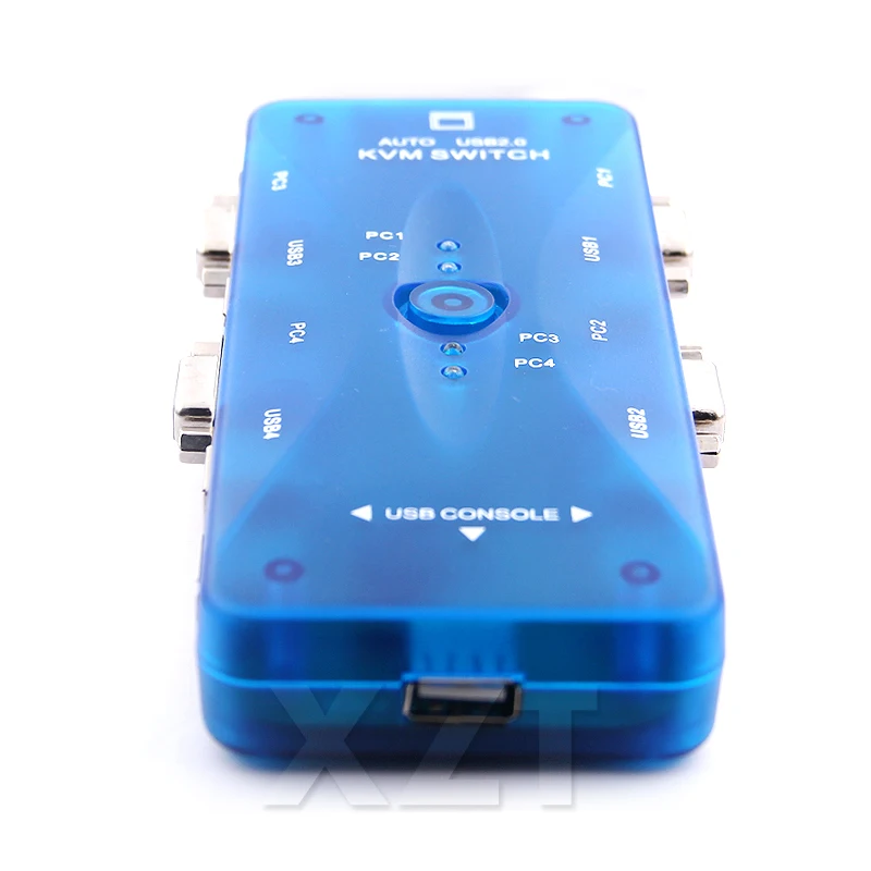 Новейший USB2.0 KVM переключатель с 4 портами селектор VGA автоматический монитора