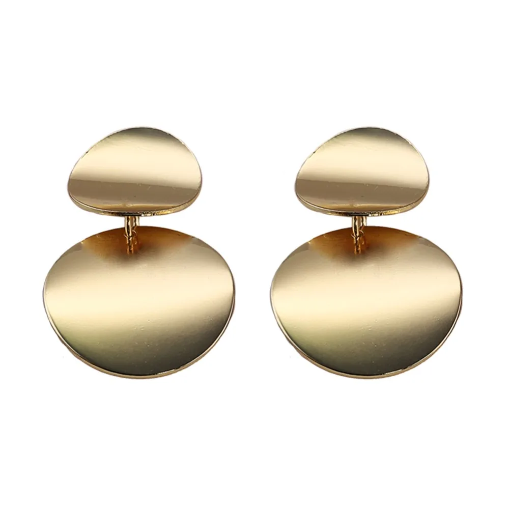 Gold Color 11 Лучшие женские серьги-гвоздики золотистого цвета из металла, круглая подвеска в богемном стиле, рождественские подарки, свадебные, вечерние, винтажные, разные цвета - Окраска металла: Gold Color 11