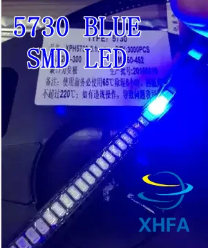 100 шт. 5730/5630 SMD Синий светодиодный светильник светодиод 5730 синий поверхностный