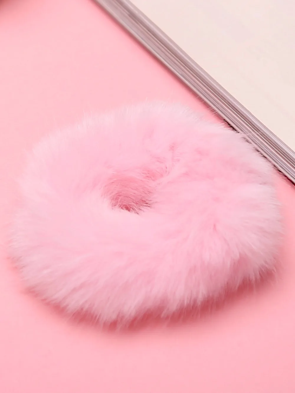 Модные пушистые искусственные аксессуары для волос головной убор мини мех