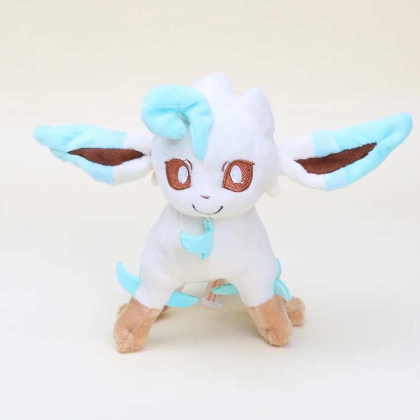 23cm white green 16-23 см карманная плюшевая кукла Eevee Espeon Jolteon Umbreon Vaporeon Flareon Glaceon Leafeon Плюшевые игрушки куклы - Цвет: 23cm white green