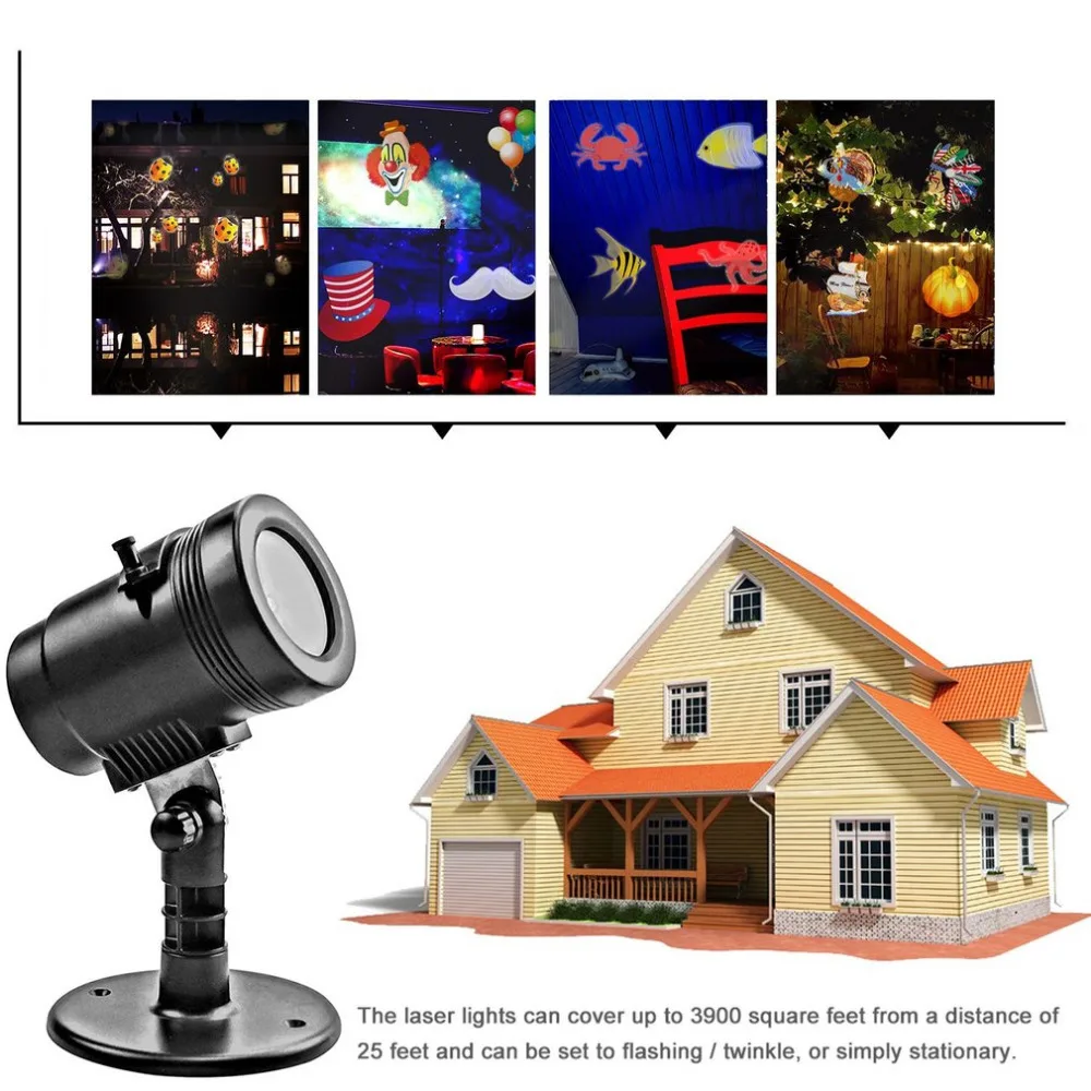 Светодиодный прожектор с пленкой светильник для лужайки декоративный настенный