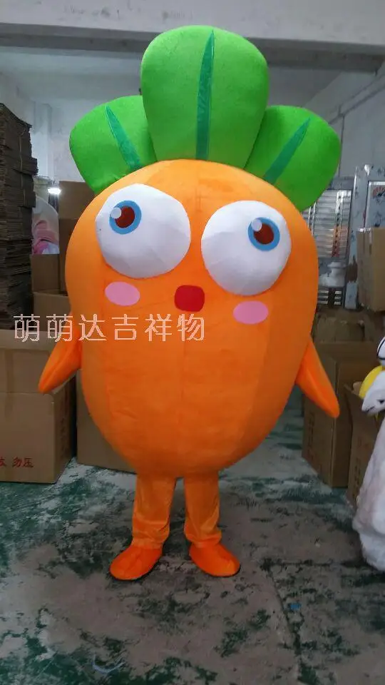 

New Carrots Mascot Costume Adult Character Costume Mascot Fashion Cosplay Apparel Vegetable Mascot