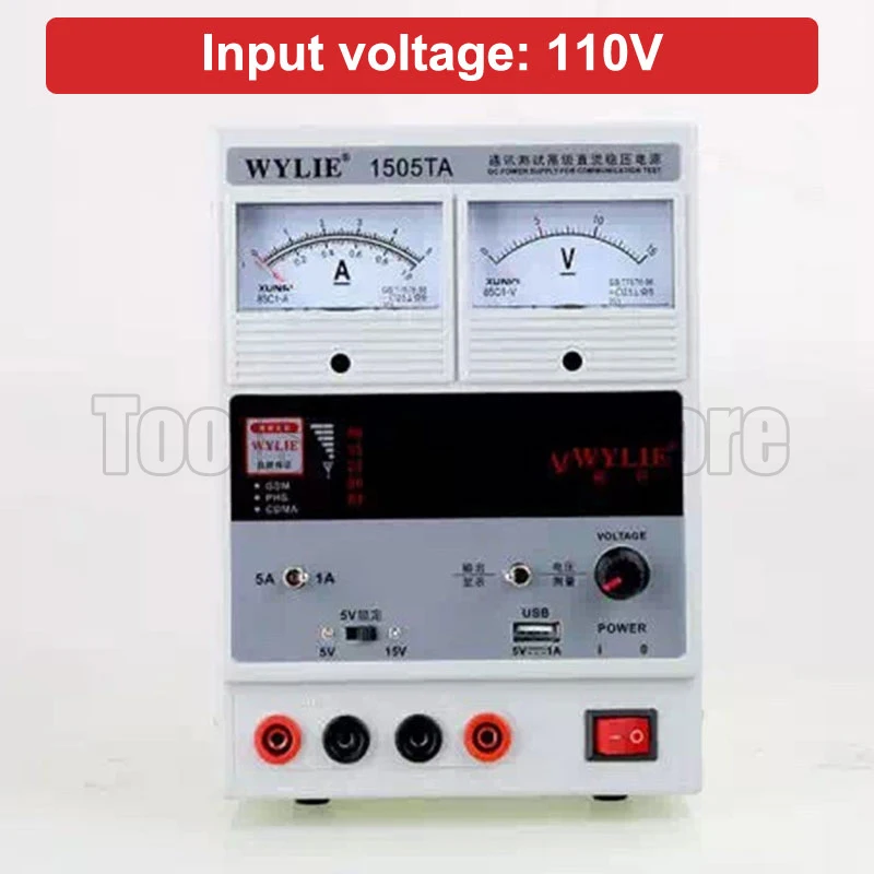 

WYLIE 110V 220V 15V 5A Регулируемый источник питания с светодиодный вым светодиодным дисплеем, источник питания постоянного тока для испытания на ре...
