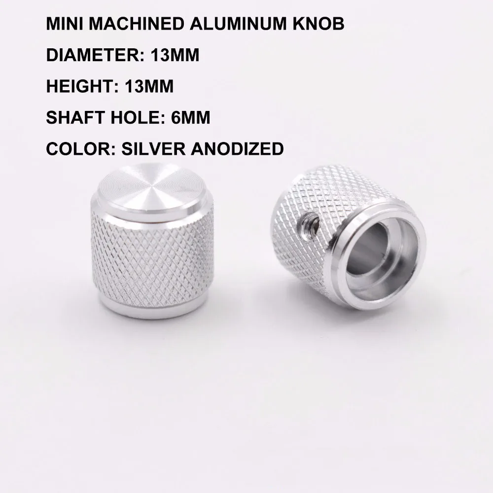 Аудиоручка 13x13 мм алюминиевый потенциометр регулятор громкости для CD плеера