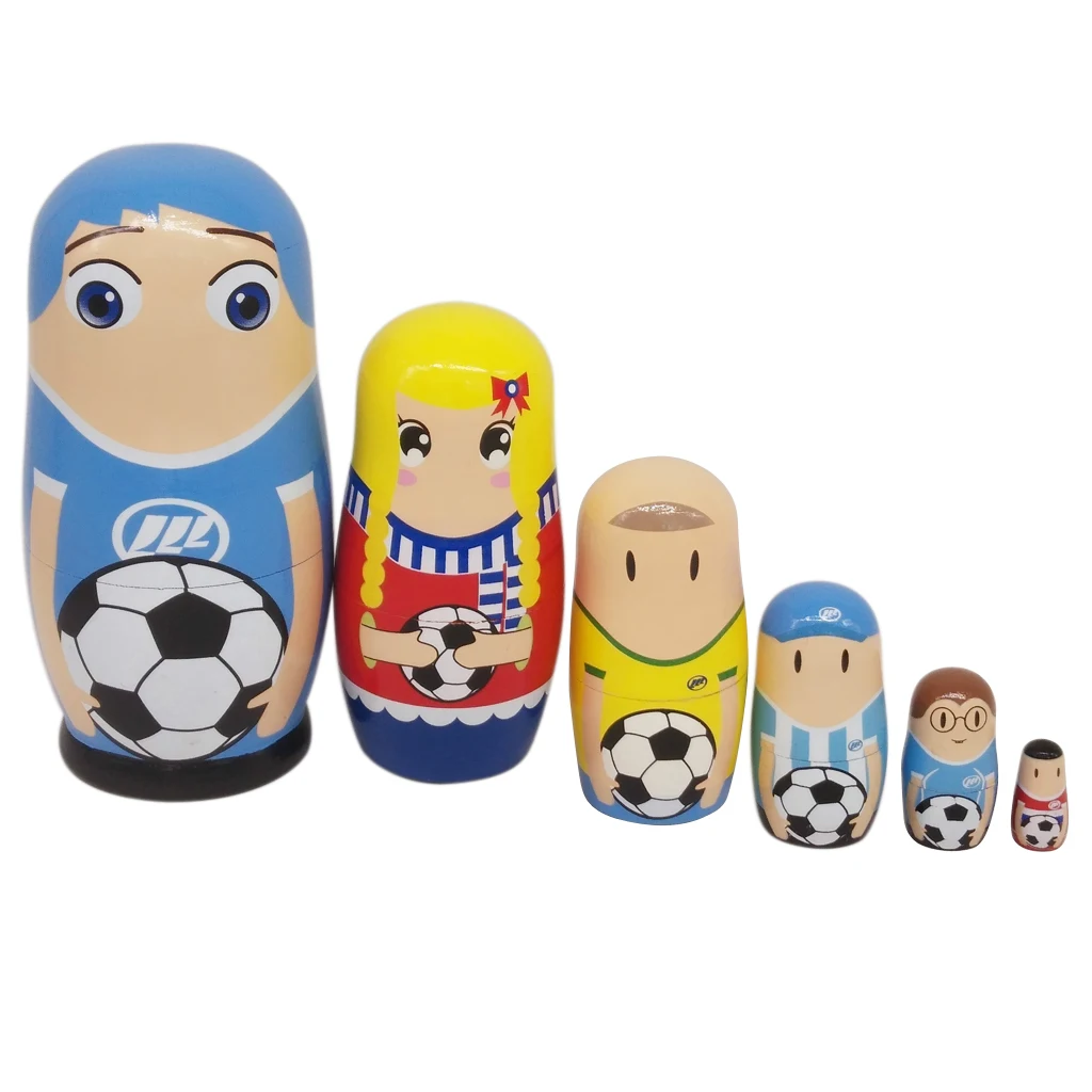 6 шт. куклы матрешка русская деревянная игрушка гнездо|Куклы| |