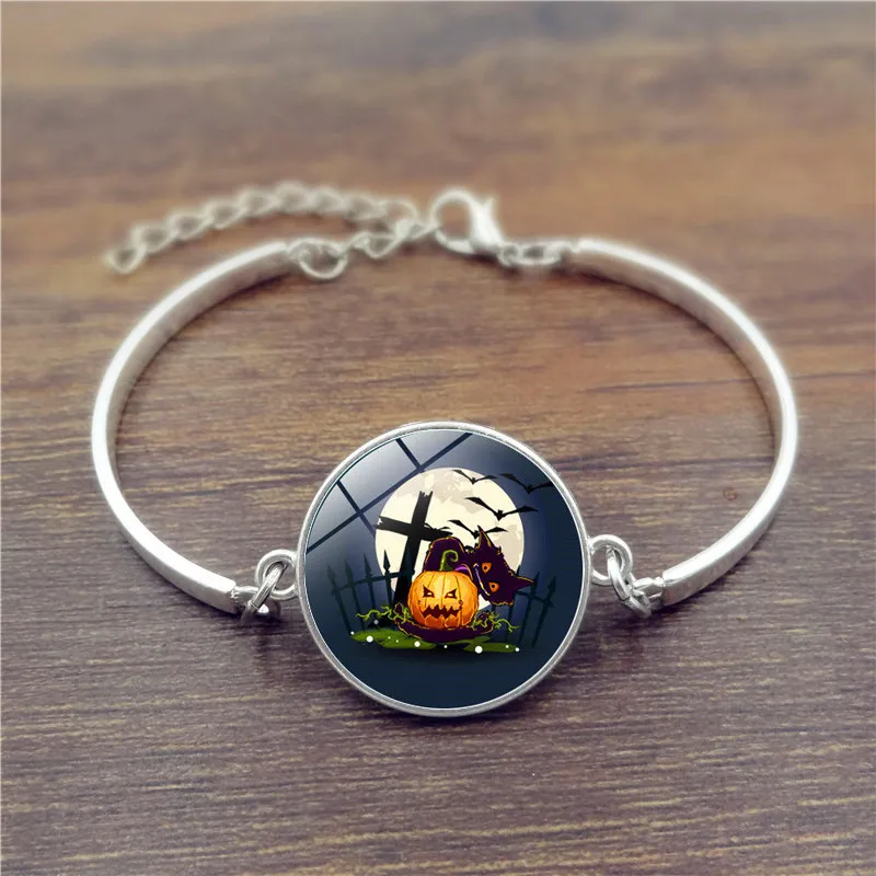 Твинс старый злой ведьмы серебряный браслет стеклянный из кабошона для женщин