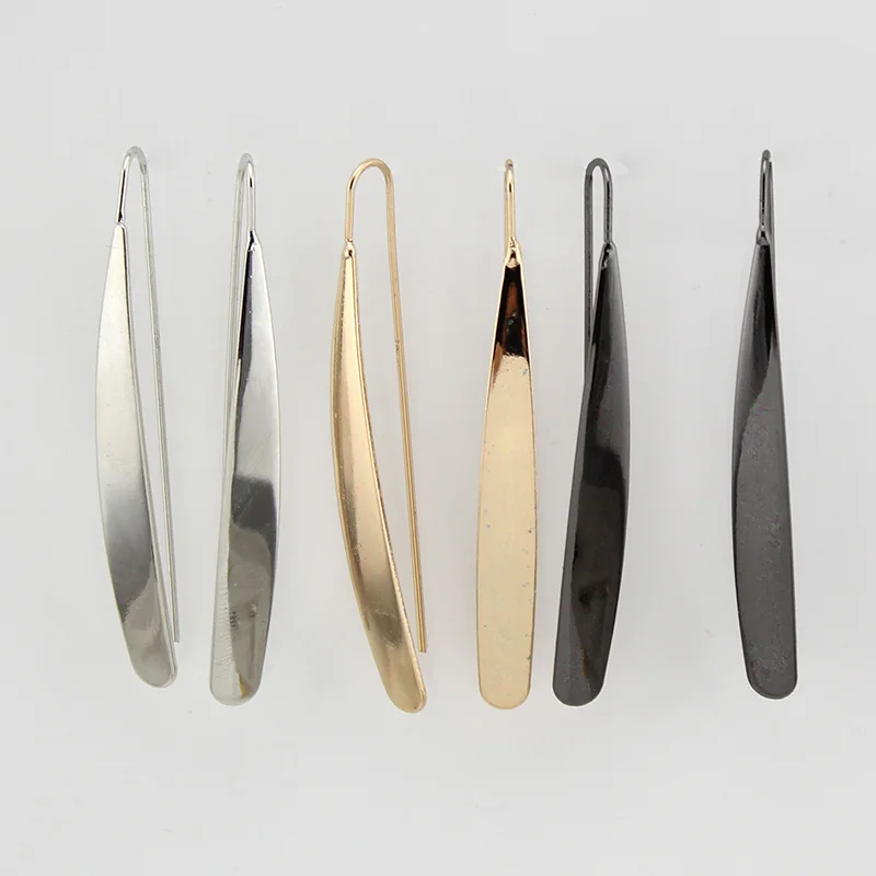 Trusta Лидер продаж Бесплатная доставка модные золотые/серебряные серьги 2 3