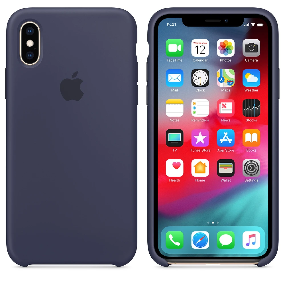 Apple MRW92ZM/A кожаный чехол iPhone XS 14 7 см (5 8 &quot) синий | Электроника