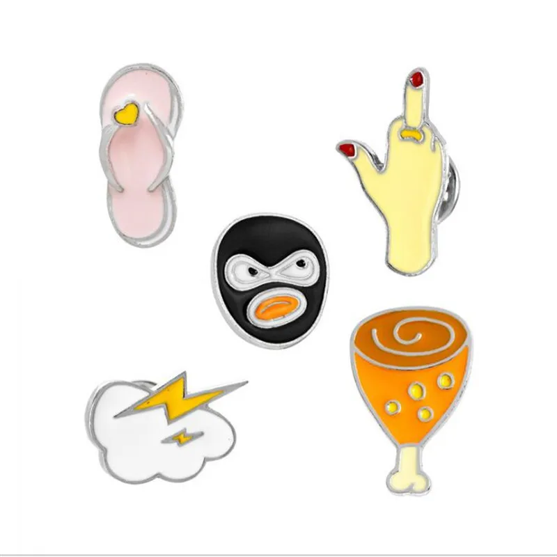 Бесплатная доставка от 1 шт. Kawaii значки с героями мультфильмов жеста брошь в виде