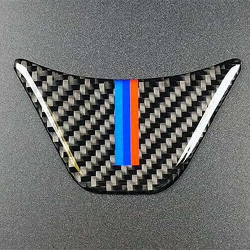 Чехол рулевого колеса автомобиля углеродного волокна наклейки для BMW X1 F48 F45 F46 2
