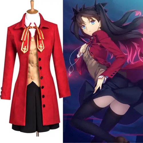 Новинка лидер продаж! Fate/Stay Night Rin Tohsaka школьная форма Хэллоуин Бесплатная