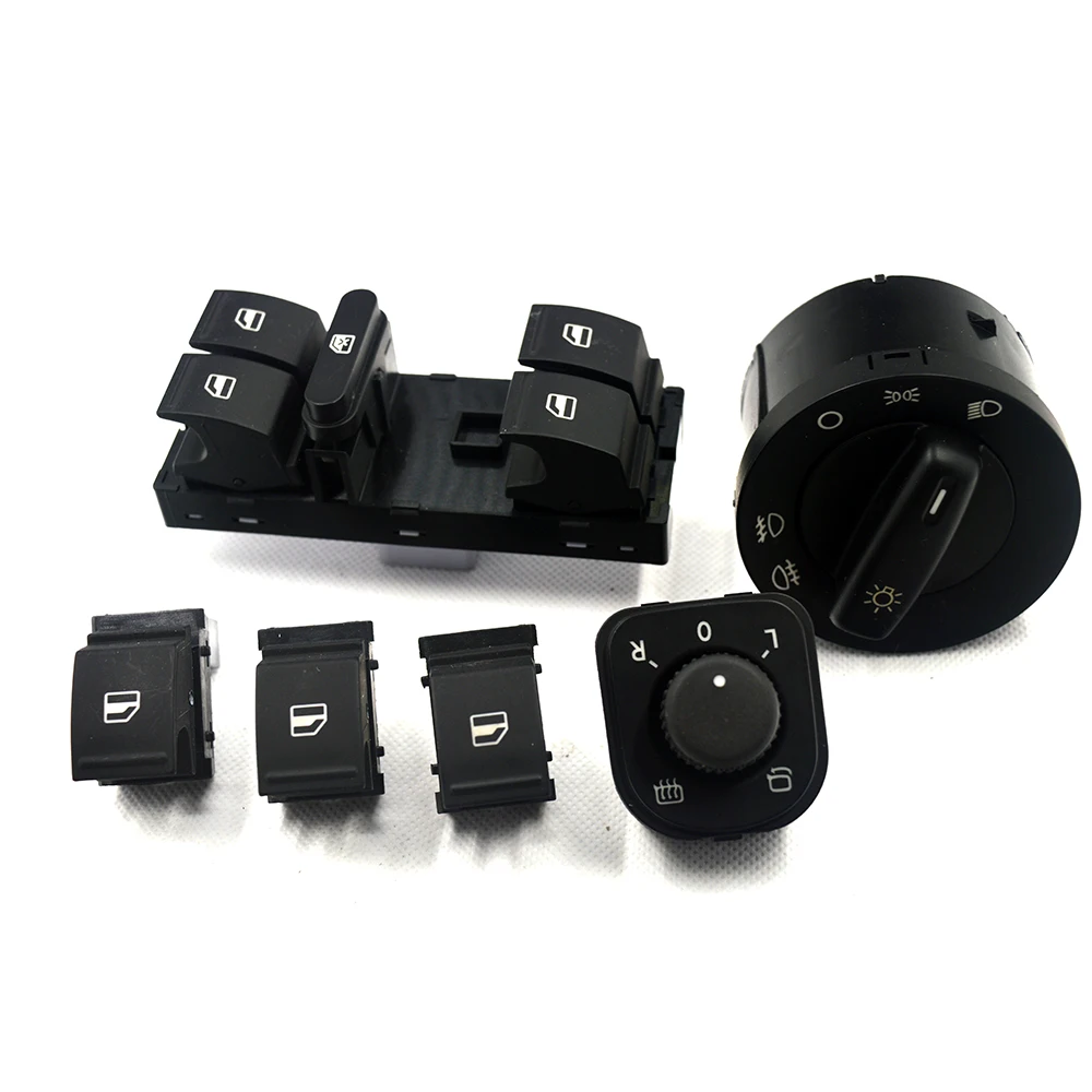 Новый переключатель зеркала питания фар окна 6 шт./компл. для Volkswagen VW Jetta MK5 golf 5 tiguan