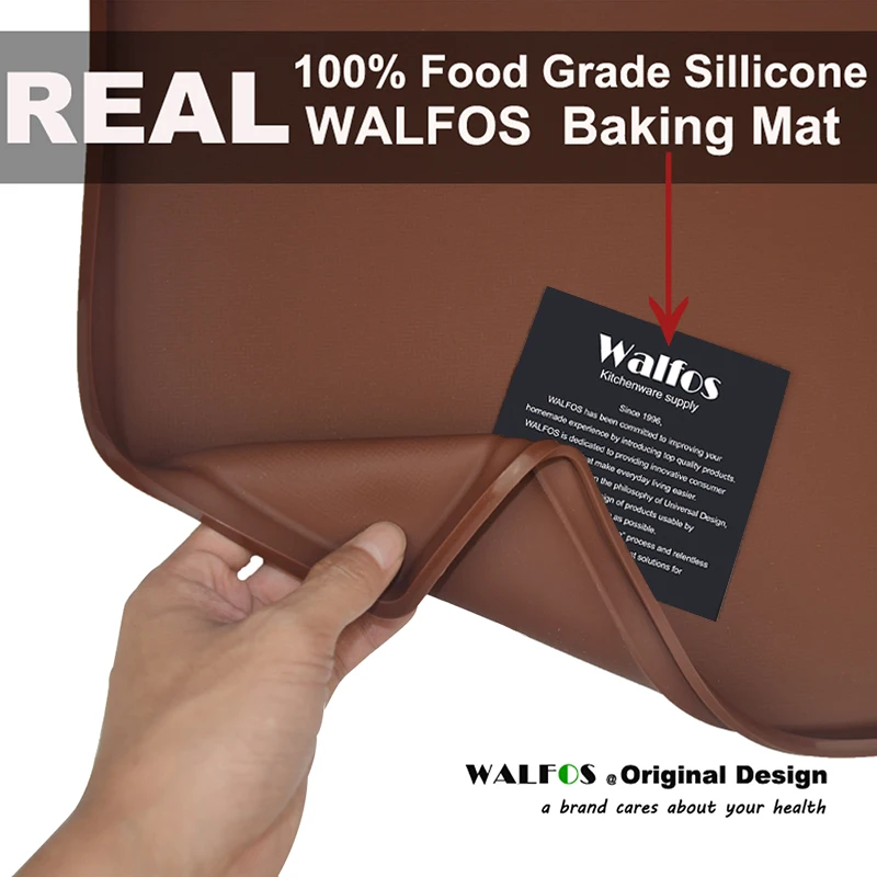 WALFOS пищевой силиконовый коврик для выпечки DIY Многофункциональный коврик для торта антипригарный вкладыш для духовки Швейцарский рулон коврик для выпечки инструменты для выпечки