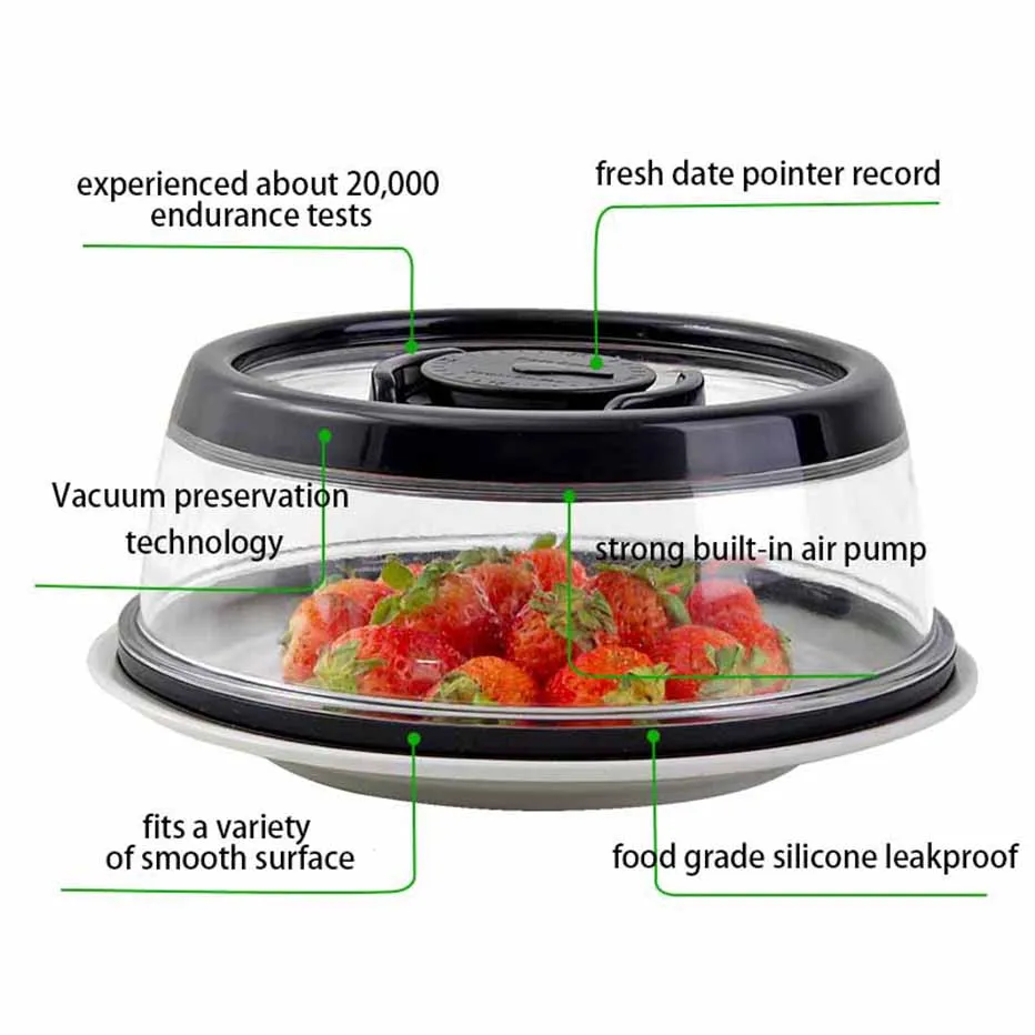 1 шт. Волшебная вакуумная пищевая упаковочная машина ручной пресс свежая Крышка