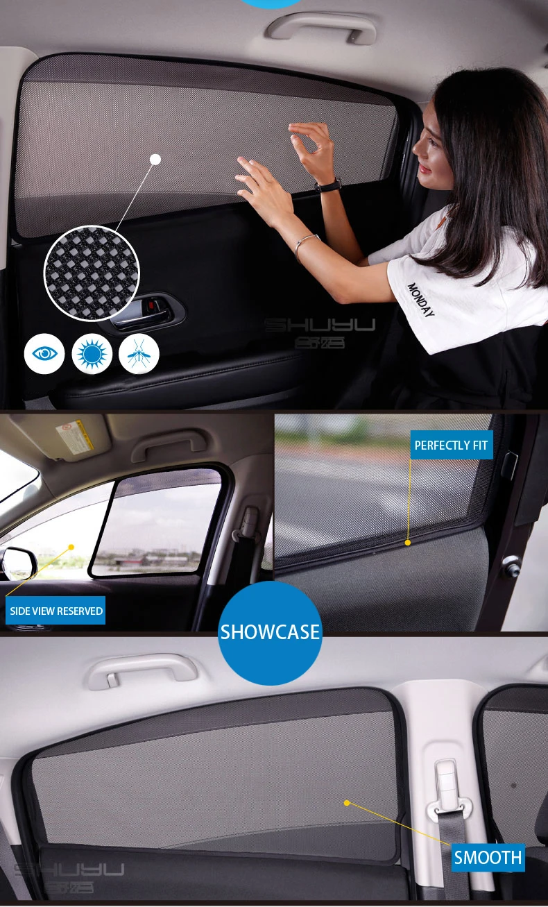 Для KIA SPORTAGE K2 K4 K9 KX3 FORTE SOUL CARNIVAL автомобильный занавес черный магнитный автомобильный боковое окно Солнцезащитная шторка сетчатая шторка