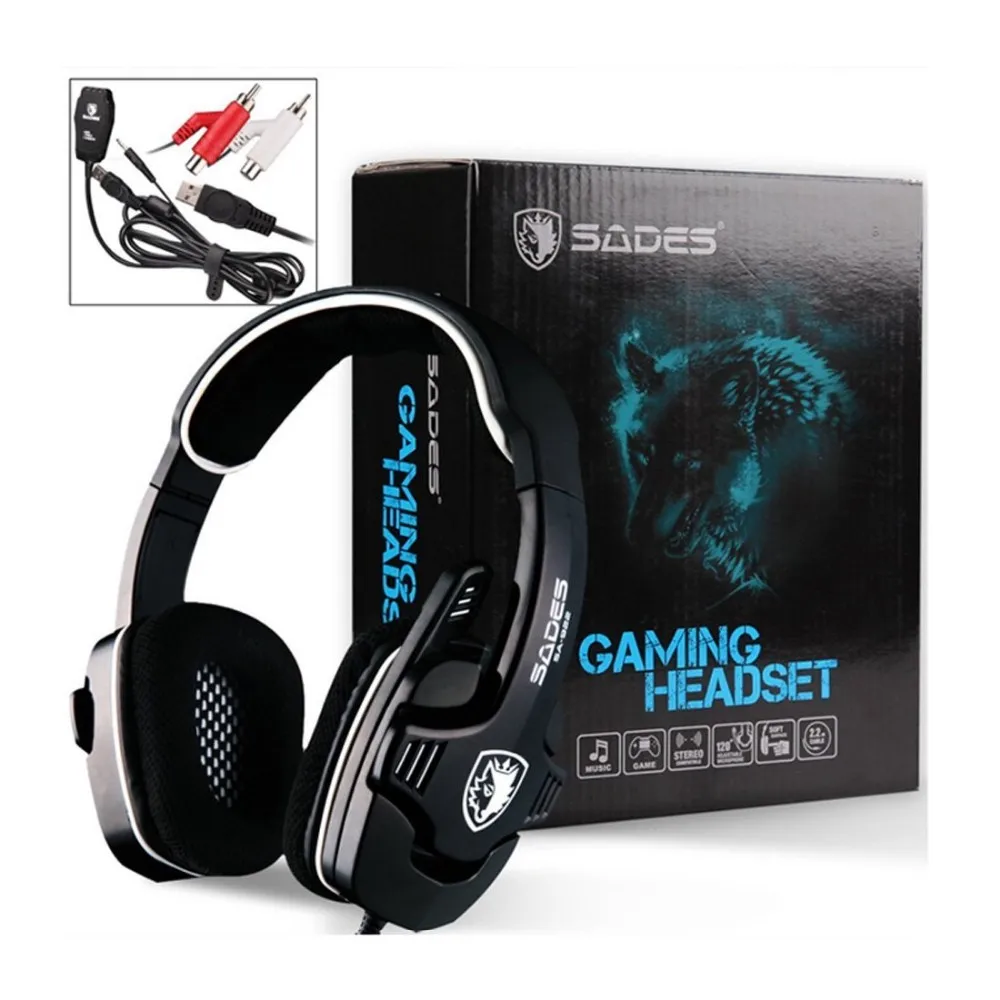 Оригинальные SADES sa 922 Шум с шумоподавлением Профессиональный Gaming Headset игра