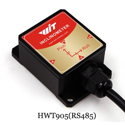 HWT905 Инклинометр 9 Axis AHRS сенсор Водонепроницаемый IP67 и антивибрационный и температурный и магнитометр компенсация - Цвет: HWT905-485
