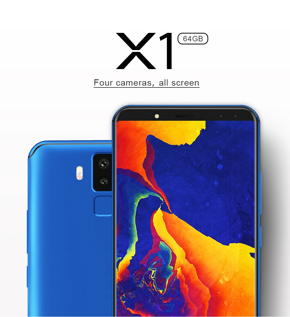 Vernee X1 6 ГБ ОЗУ 64 Гб ПЗУ 4G Смартфон Android 7,1 5,99 ''18:9 полный экран MT6763 6200 мАч 4 камеры Быстрая зарядка мобильный телефон