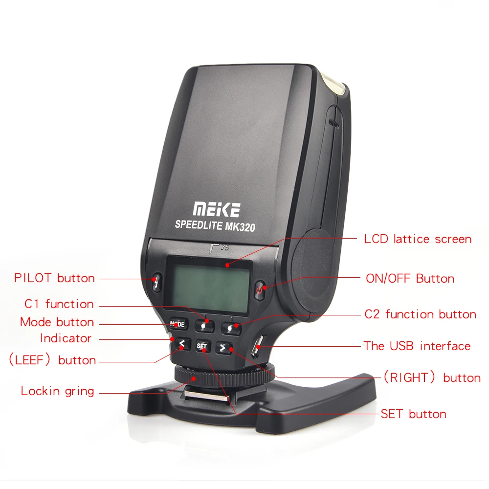 Meike MK320 MK 320 TTL вспышка для горячей обуви камеры Canon 760D 750D 700D 650D 600D 550D 70D 60D 5D III 7D II|flash