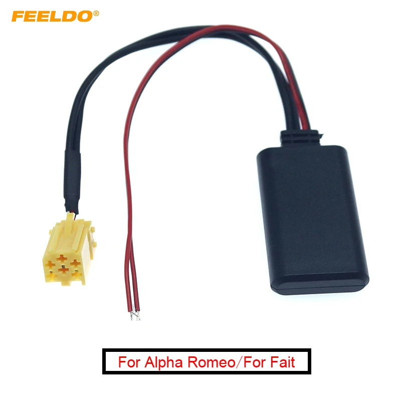 FEELDO 10 шт. автомобильный аудио Bluetooth приемник Aux адаптер Для Fait Alpha Lancia Smart 451 стерео