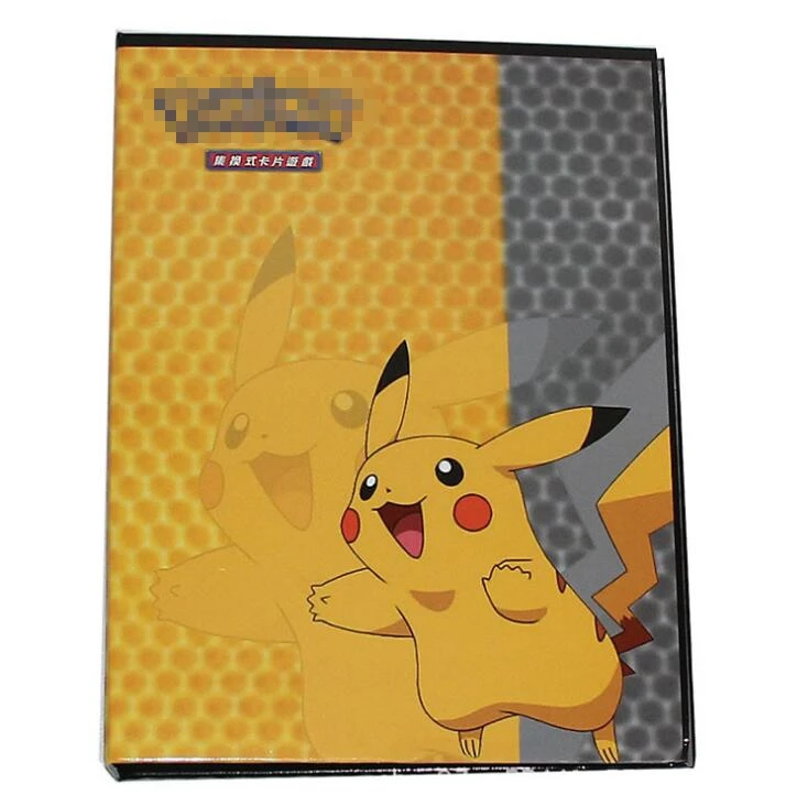 pikachu Коллекция, твердый переплет, Pokemon cards, альбом, книга Пикачу, топ загруженный список, играющий держатель, альбом, игрушки для нового подарка - Цвет: pikachu