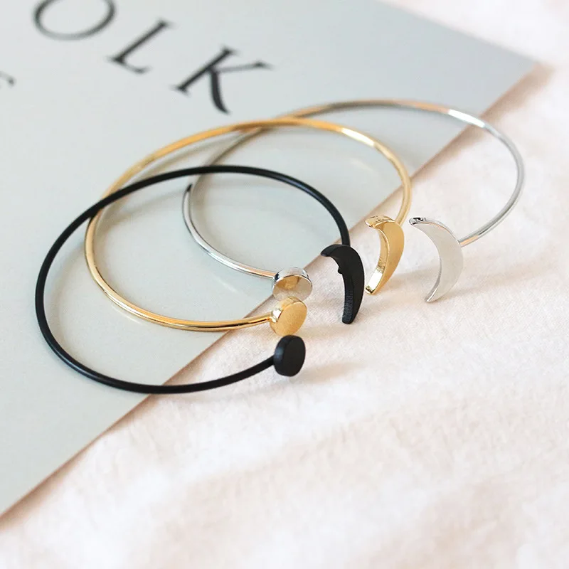 Шарм Марка Мода Луна солнце Для женщин здоровья открытие браслет регулируемый