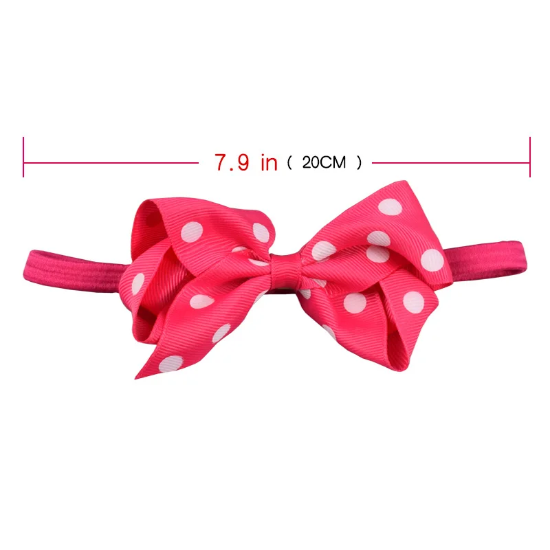 6 шт./лот Новорожденных Кружева Головная Повязка Девушки Точки Руководитель