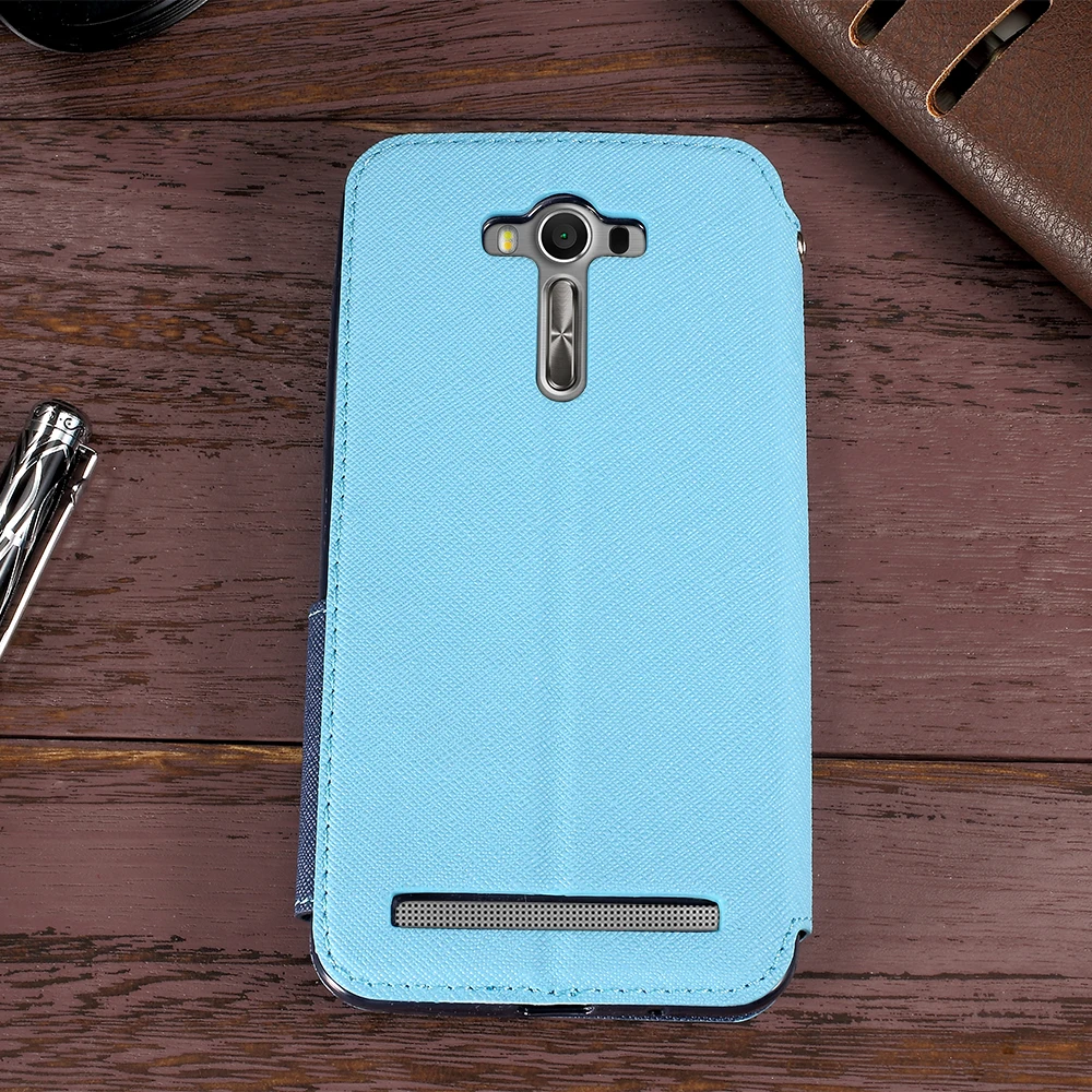 ROAR funda For Asus Z00LD ZE550KL Cover 5.5-inch Diary View Window PU Leather Case for Zenfone 2 Laser | Мобильные телефоны и