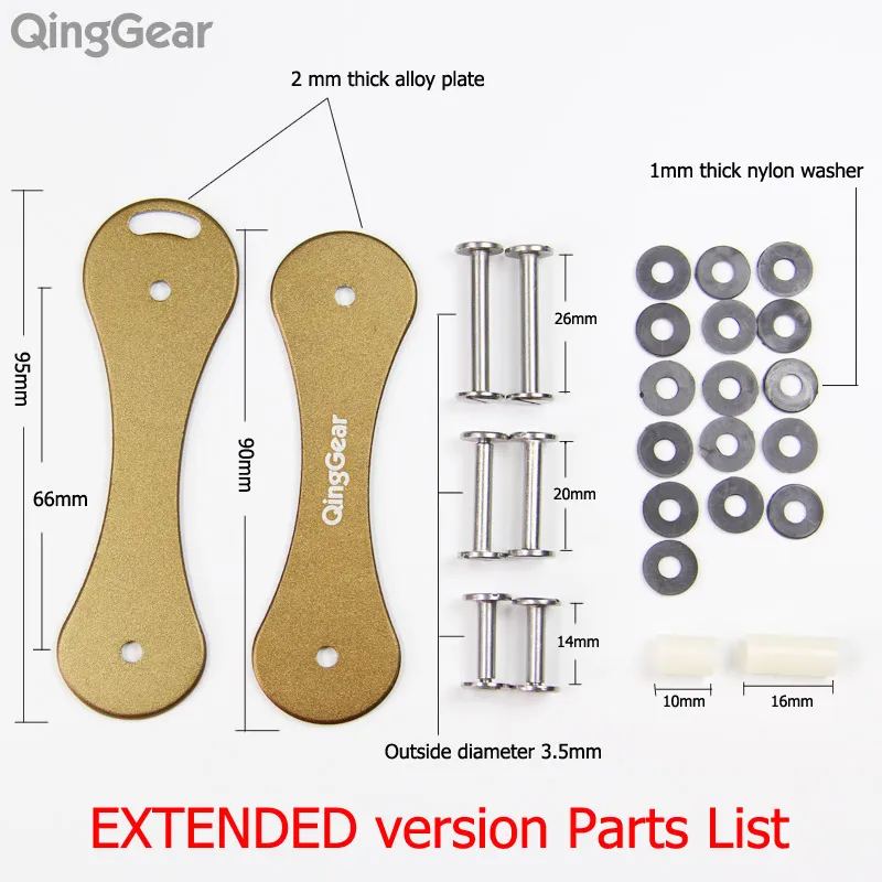 Набор держателей для ключей QingGear Extended Keybone + органайзер Okey карманный инструмент