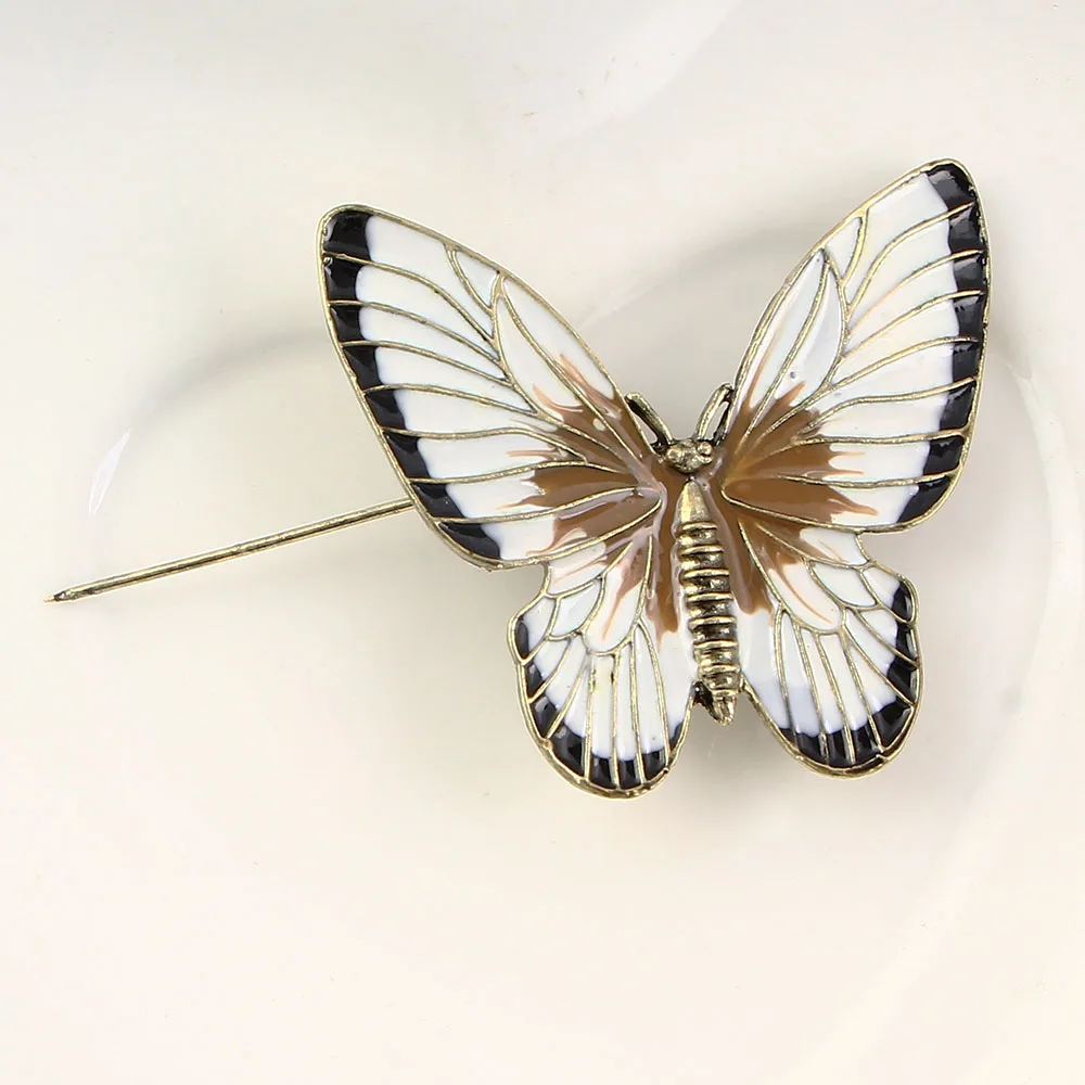 Модные женские Броши Булавки с бабочками для женщин милые животных насекомых