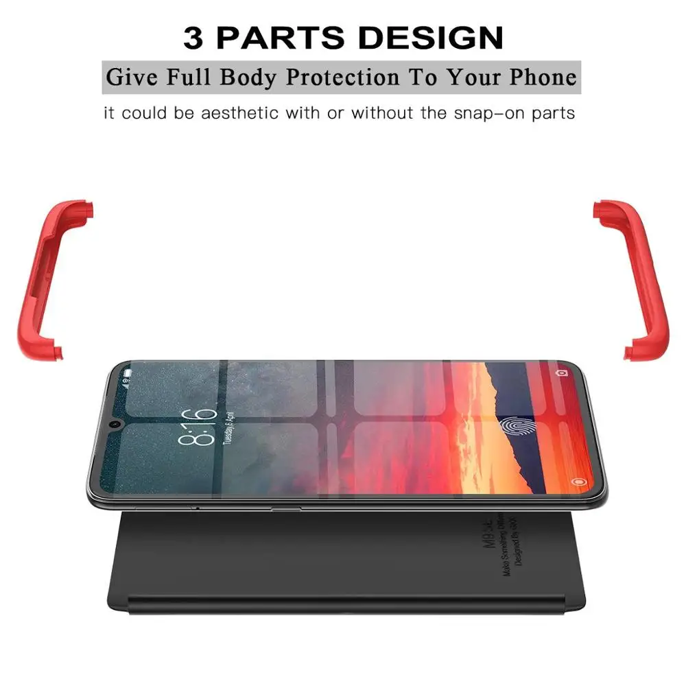 Чехол для Oneplus 7 Pro чехол 360 полная защита ударопрочный 3 в 1 Жесткий ПК матовый 6T 6 5T 5