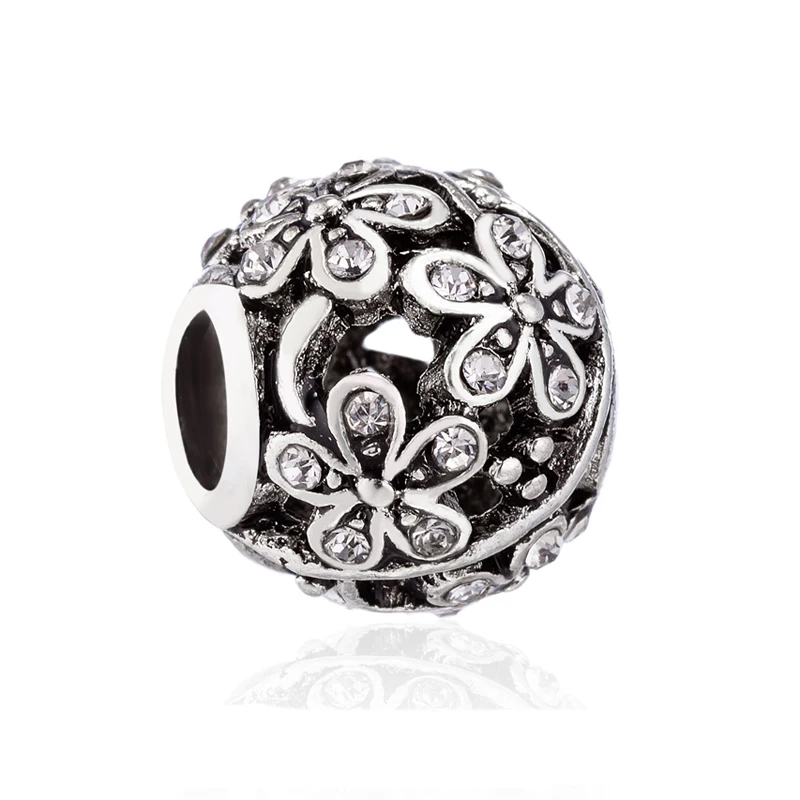 

New Crystal Bow Moon Lock Star Flower Heart Pendants Charms Beads Fit Original Bracelets Necklaces For Women DIY Jewelry Making