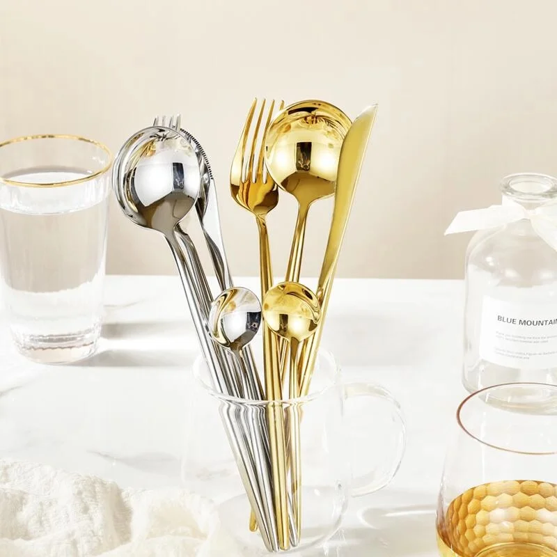 Столовые приборы столовые Наборы ножи вилки ложки Западная кухня столовая