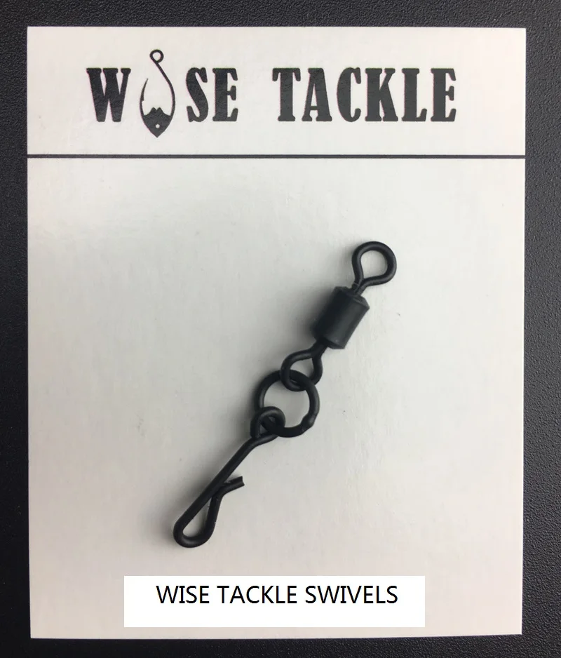 20 шт. X Wise Tackle Kwik Change Flexi Ring Swivel в антибликовом цвете-Размер 4 (Великобритания Размер