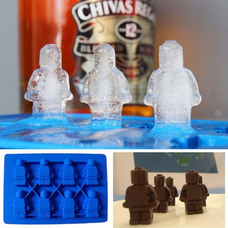 Силиконовая форма для Тетрис шоколада с роботом помадки льда инструменты