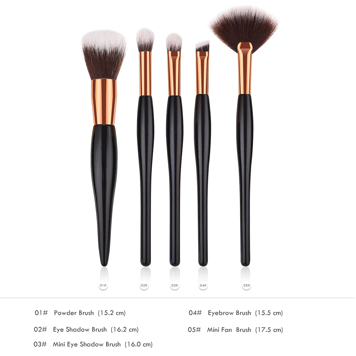 BLUEFRAG 4/5 шт. Кисти для макияжа Профессиональная Кисть смешивания теней век Кабуки