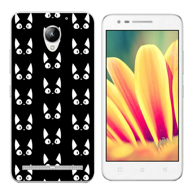 Чехол для Lenovo Vibe C2 K10A40 с золотым принтом чехол из ТПУ Для телефона силиконовый