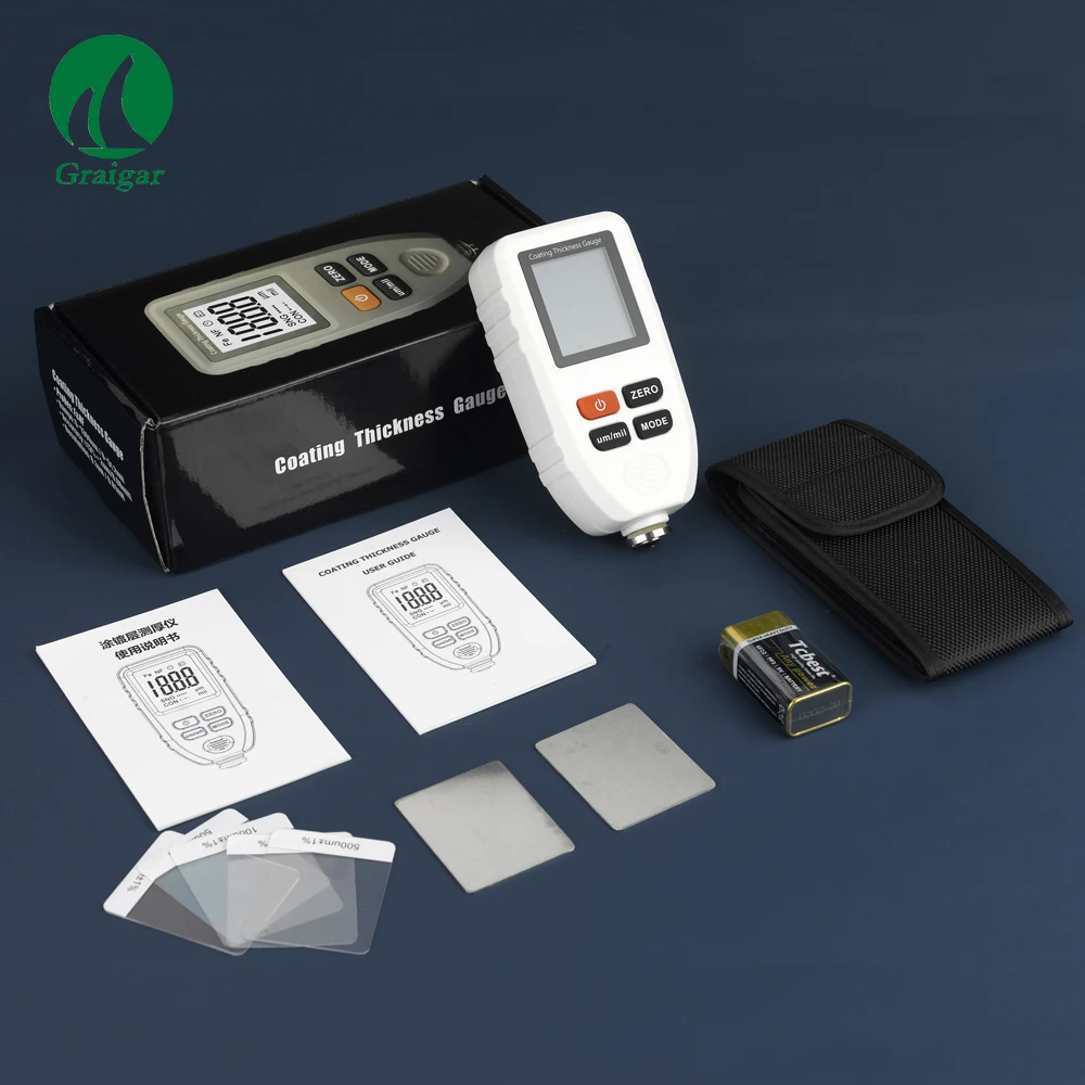 Brnad New TC-100 Thickness Gauge Paint Coating Digital Car Meter Black/White | Width Measuring Instruments