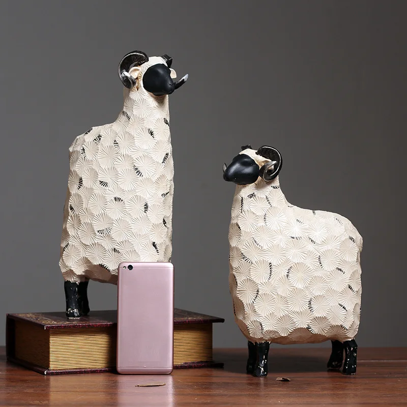 Простой скандинавский домашний Декор ручной работы в виде милой овцы декор для